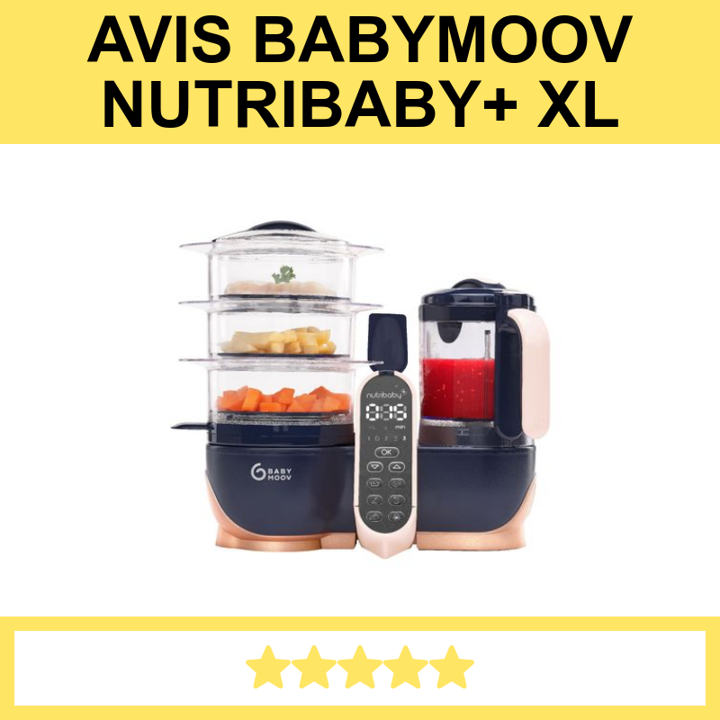 Robot de Cocina Babymoov Nutribaby ( ) 5 en 1 Industrial Grey